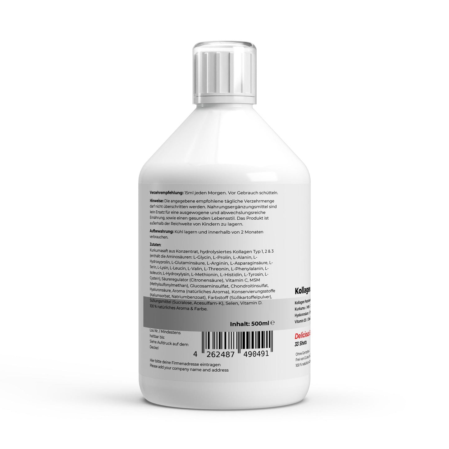 Kollagen Support PLUS+ Shots - Wild Berry - 500ml