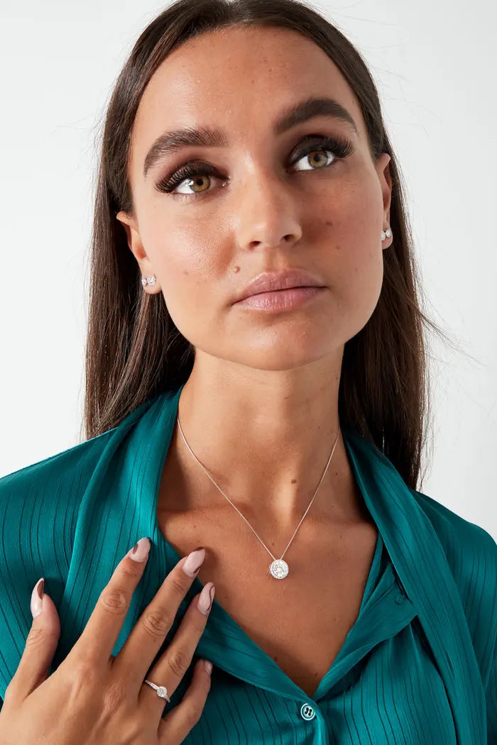 Large Stone 925 Sterling Silver