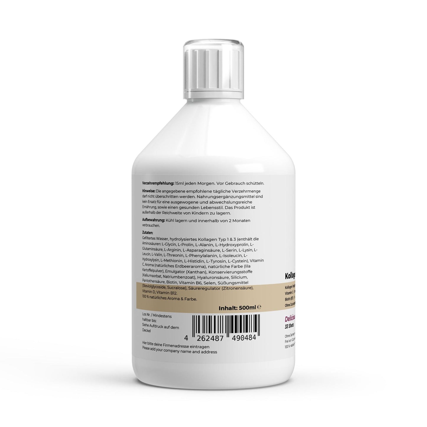 Kollagen Vital PLUS+ Shots - Wild Berry - 500ml