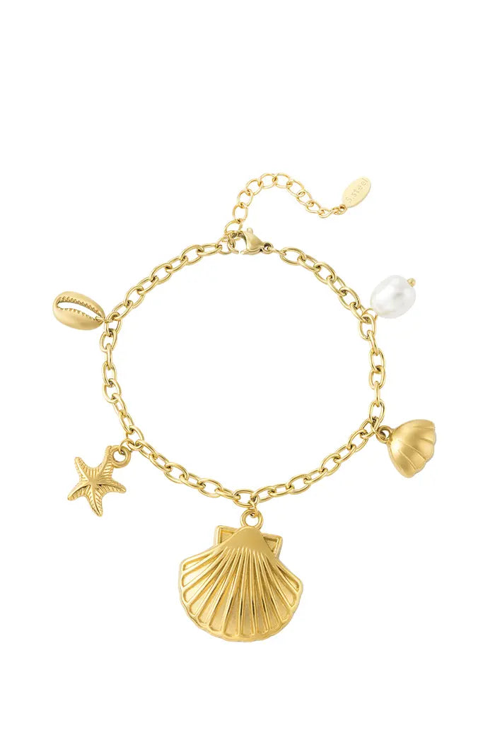 Link seashell bracelet