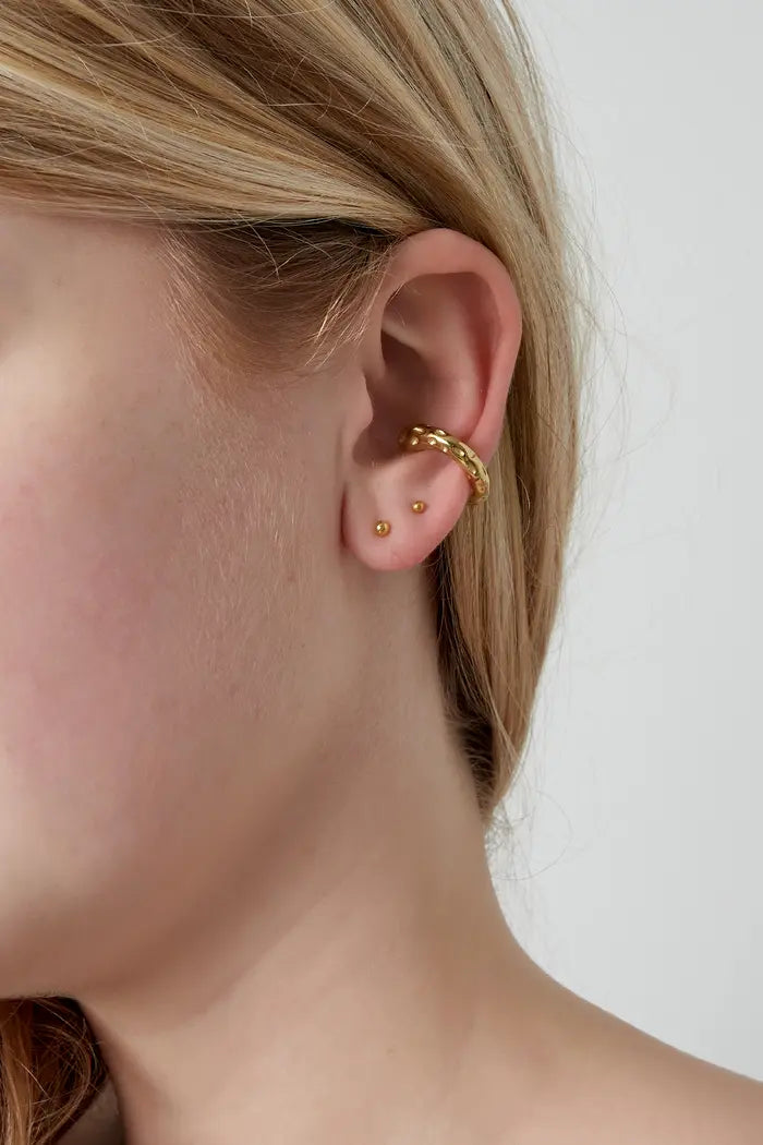 Structure ear cuff earrings