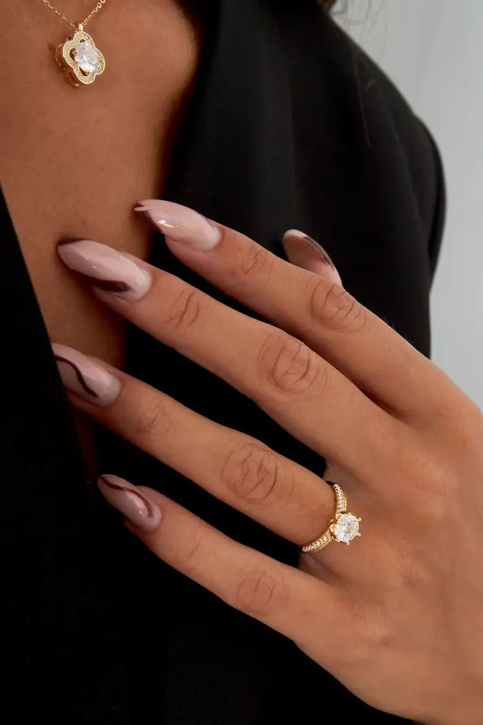 Ring Stone with stones 925 sterling Silver