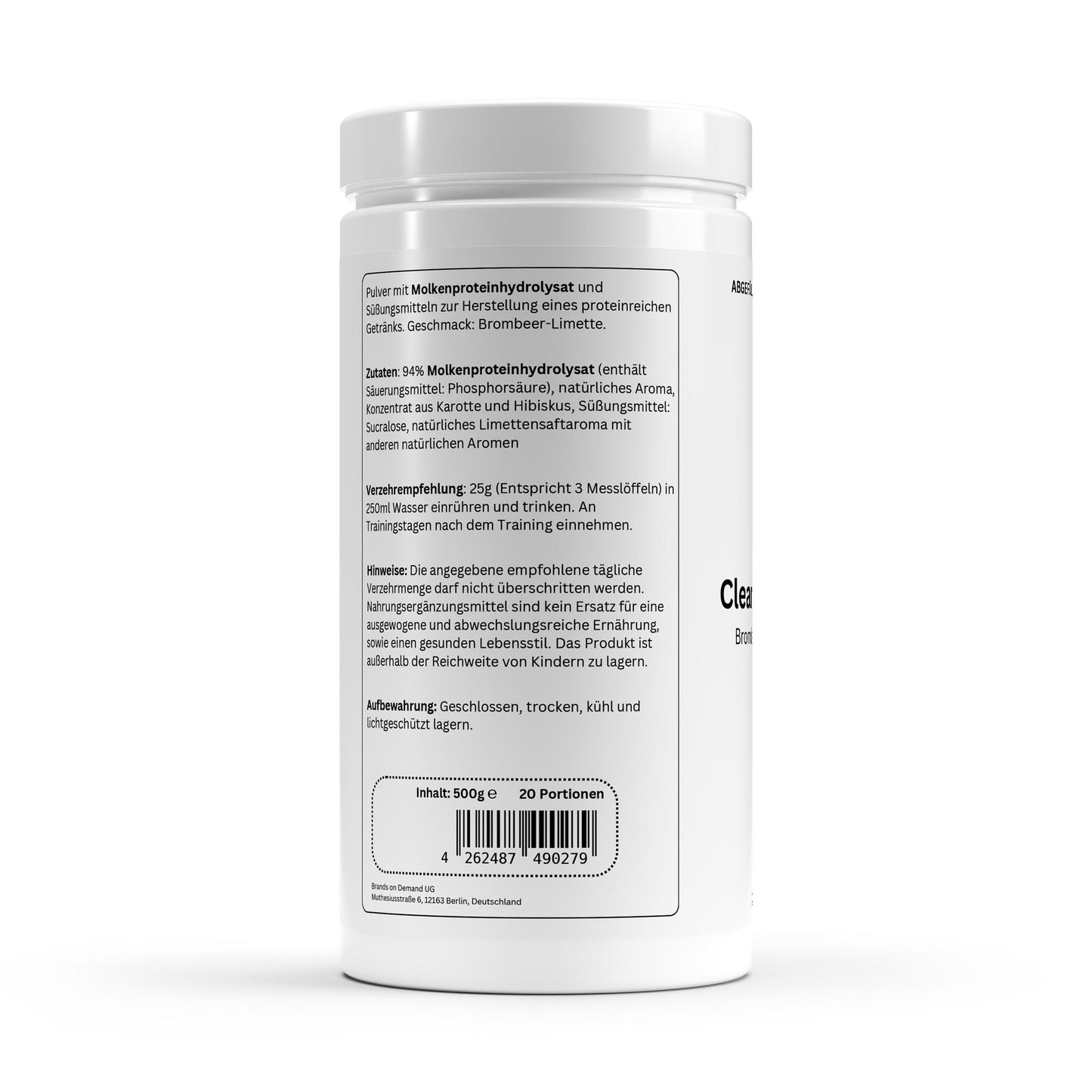 Clear Whey Protein Brombeere-Limette - 500g